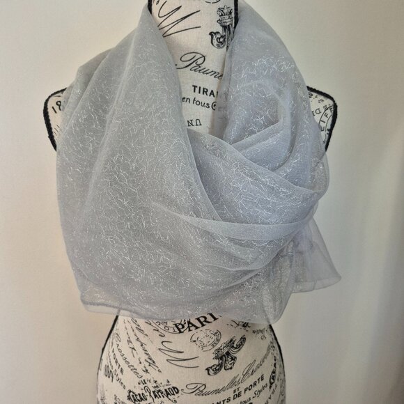 3/$25 silver infiniti scarf - Picture 1 of 9